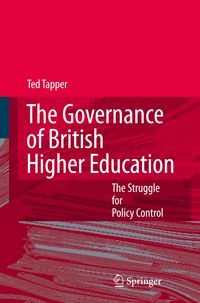 Produktbild: The Governance of British Higher Education