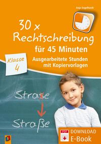 Produktbild: 30 x Rechtschreibung f&uuml;r 45 Minuten - Klasse 4