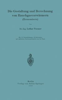 Produktbild: Die Gestaltung und Berechnung von Rauchgasvorw&auml;rmern (Economisern)