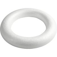 Produktbild: Creativ Company Styroporring, flach, Gr&ouml;&szlig;e 35 cm, Dicke 46 mm, Wei&szlig;, 1 Stk