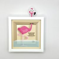 Produktbild: Le flamant rose avec citation