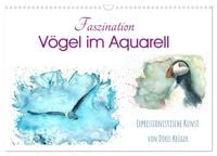 Produktbild: Faszination V&ouml;gel im Aquarell - Expressionistische Kunst von Doris Kr&uuml;ger (Wandkalender 2027 DIN A3 quer), CALVENDO Monatskalender
