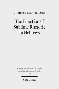 Produktbild: The Function of Sublime Rhetoric in Hebrews