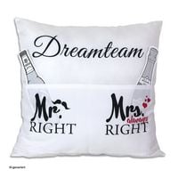 Produktbild: HTI-Living Kissen mit Taschen Dreamteam HTI-Living Kissen mit Taschen Dreamteam HTI-Living