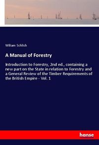 Produktbild: A Manual of Forestry