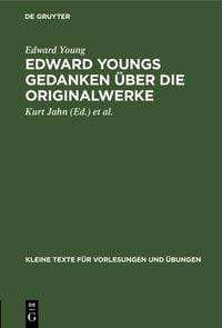 Produktbild: Edward Youngs Gedanken &uuml;ber die Originalwerke