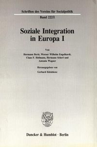 Produktbild: Soziale Integration in Europa I.