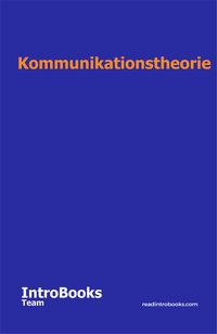 Produktbild: Kommunikationstheorie