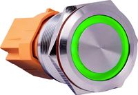 Produktbild: Joy-it Button22A-M-GR Button22A-M-GR Tastschalter 250 V/AC 3 A 1 x Aus/Ein tastend Gr&uuml;n (&Oslash; x H) 25 mm x 35 cm IK10, IP67 1 St.
