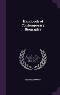 Produktbild: Handbook of Contemporary Biography