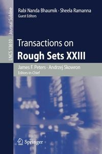 Produktbild: Transactions on Rough Sets XXIII