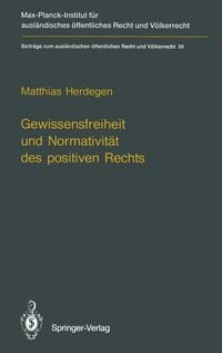 Produktbild: Gewissensfreiheit und Normativit&auml;t des positiven Rechts