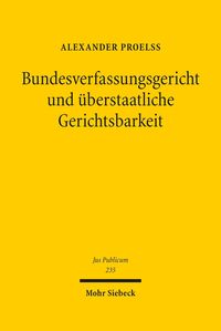 Produktbild: Bundesverfassungsgericht und &uuml;berstaatliche Gerichtsbarkeit
