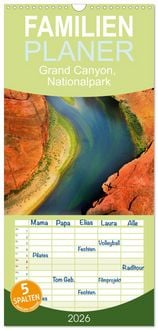 Produktbild: Familienplaner 2026 - Grand Canyon, Nationalpark mit 5 Spalten (Wandkalender, 21 x 45 cm) CALVENDO