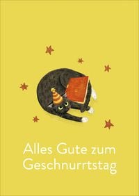 Produktbild: Postkarten B&uuml;cherkatzen Geburtstag (VE10)