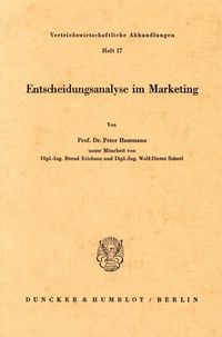 Produktbild: Entscheidungsanalyse im Marketing.