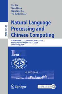 Produktbild: Natural Language Processing and Chinese Computing