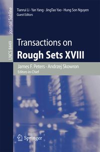 Produktbild: Transactions on Rough Sets XVIII