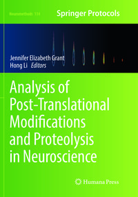 Produktbild: Analysis of Post-Translational Modifications and Proteolysis in Neuroscience