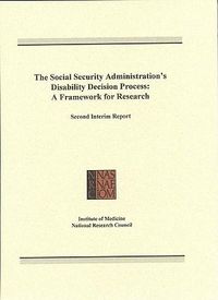 Produktbild: The Social Security Administration's Disability Decision Process