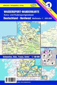 Produktbild: Wassersport-Wanderkarte / Deutschland Nordwest f&uuml;r Kanu- und Rudersport