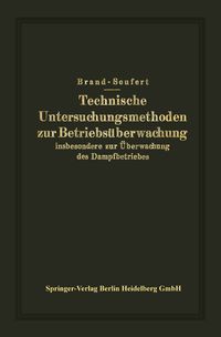 Produktbild: Technische Untersuchungsmethoden zur Betriebs&uuml;berwachung