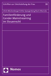 Produktbild: Familienf&ouml;rderung und Gender Mainstreaming im Steuerrecht