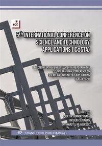 Produktbild: 5th International Conference on Science and Technology Applications (ICoSTA)