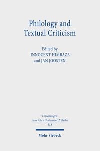 Produktbild: Philology and Textual Criticism
