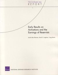 Produktbild: Early Results on Activations and the Earnings of Resevists