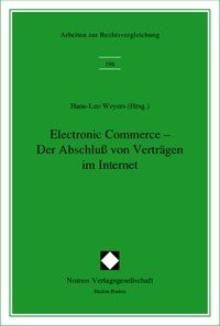 Produktbild: Electronic Commerce - Der Abschlu&szlig; von Vertr&auml;gen im Internet