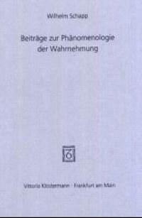 Produktbild: Beitr&auml;ge zur Ph&auml;nomenologie der Wahrnehmung