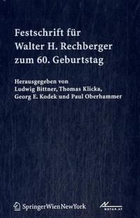 Produktbild: Festschrift f&uuml;r Walter H. Rechberger zum 60. Geburtstag