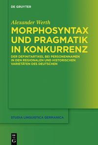 Produktbild: Morphosyntax und Pragmatik in Konkurrenz