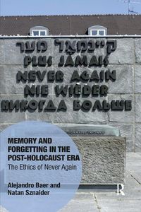 Produktbild: Baer, A: Memory and Forgetting in the Post-Holocaust Era