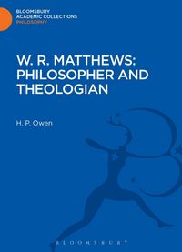Produktbild: W. R. Matthews: Philosopher and Theologian