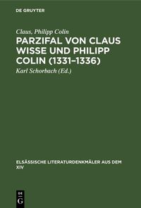 Produktbild: Parzifal von Claus Wisse und Philipp Colin (1331-1336)