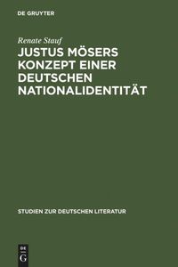Bild vom Artikel Justus Mösers Konzept einer deutschen Nationalidentität vom Autor Renate Stauf