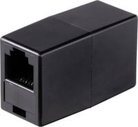Produktbild: Renkforce Telefon (analog) Adapter [1x RJ12-Buchse 6p6c - 1x RJ12-Buchse 6p6c] Schwarz