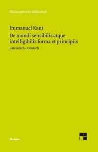 Produktbild: De mundi sensibilis atque intelligibilis forma et principiis