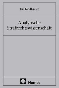 Produktbild: Analytische Strafrechtswissenschaft