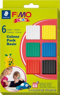 Produktbild: STAEDTLER FIMO kids Colour Pack - basic 6x42g