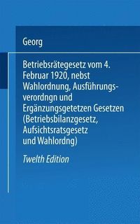 Produktbild: Betriebsr&auml;tegesetz