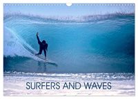 'SURFERS AND WAVES (Wall Calendar 2024 DIN A3 landscape), CALVENDO 12 ...