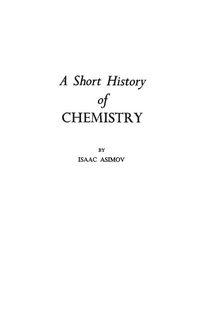 Produktbild: A Short History of Chemistry