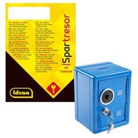 Produktbild: Idena Spartresor aus Metall blau 12x10x16cm