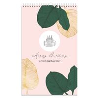 Produktbild: Geburtstagskalender immerw&auml;hrend | Jahresunabh&auml;ngiger Kalender f&uuml;r Geburtstage in rosa | Geburtstags&uuml;bersicht zum Aufh&auml;ngen mit Spiralbindung f&uuml;r die Familie und f&uuml;rs B&uuml;ro