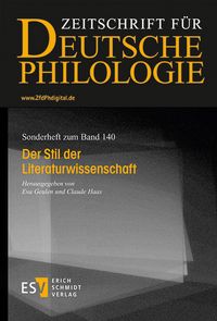 Produktbild: Der Stil der Literaturwissenschaft