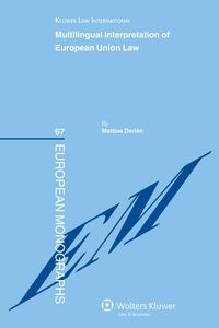 Produktbild: Multilingual Interpretation of European Union Law
