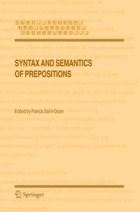 Produktbild: Syntax and Semantics of Prepositions